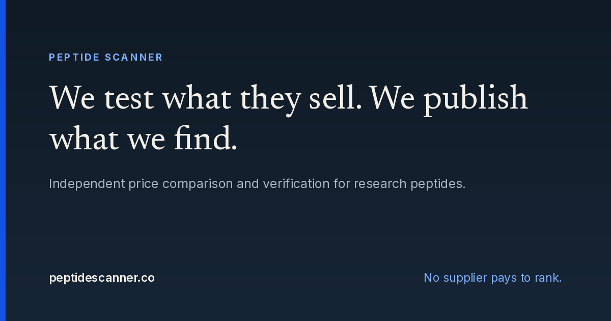 Scanning Methodologies Eternal Peptides Review 2026 — Tracked Pricing & Listings | Peptide Scanner